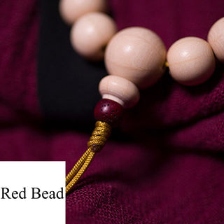 Buddha Gift Natural Abelia Biflora Wood Blessing Wrist Mala