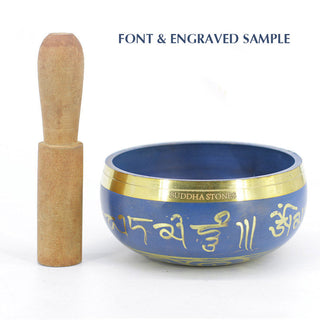 Buddha Gift Tibetan Sound Bowl Handcrafted for Relaxation Meditation Prayer Singing Bowl Set