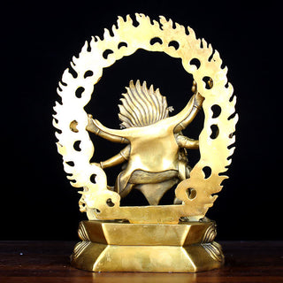 Buddha Gift Tibet Mahakala Bodhisattva Figurine Compassion Copper Statue Decoration
