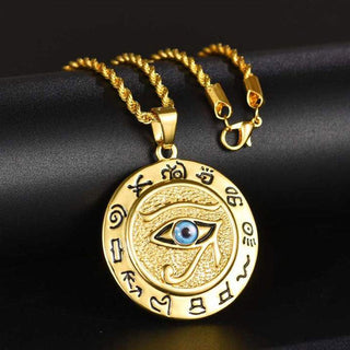 Buddha Gift Eye of Horus Protection Necklace Pendant