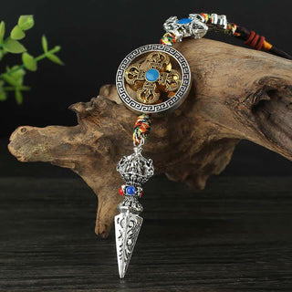 Buddha Gift Tibet Om Mani Padme Hum Vajra Dorje Spiritual Car Hanging Decoration