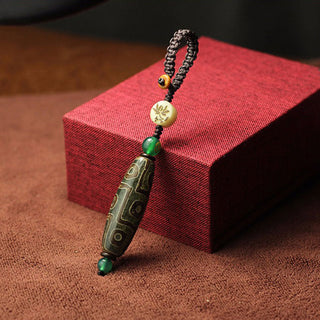 Buddha Gift Tibetan Nine-Eye Dzi Bead Wealth Decoration