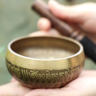 Buddha Gift Tibetan Sound Bowl Handcrafted for Yoga and Meditation Singing Bowl Set