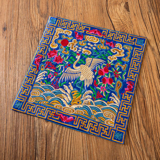 Buddha Gift Phoenix Dragon Kirin Embroidery Cup Mat Pad Tea Cup Coaster Kung Fu Tea Mat
