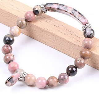 Buddha Gift Natural Quartz Love Heart Healing Beads Bracelet