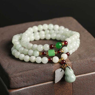 Buddha Gift Natural Jade Pixiu Buddha Abundance Bracelet