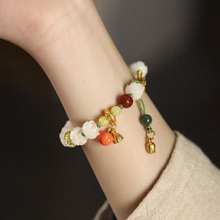 Buddha Gift Natural Bodhi Seed Lotus Pumpkin Bead Peace Harmony Bracelet