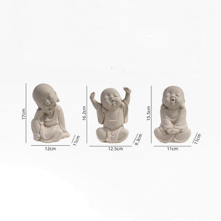 Buddha Gift Tibetan Meditation Buddha Monk Blessing Serenity Resin Home Decoration