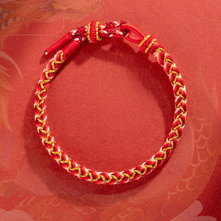 Buddha Gift Handmade Year Of The Dragon Scale Protection Rope Bracelet
