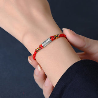 Buddha Gift Handcrafted 925 Sterling Silver Everything Goes Well Design Protection Strength Bracelet Anklet