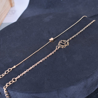 Buddha Gift 2Pcs Lotus Flower Love Heart Enlightenment Bracelet
