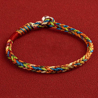 Buddha Gift "May you be healthy and happy" Lucky Multicolored Bracelet