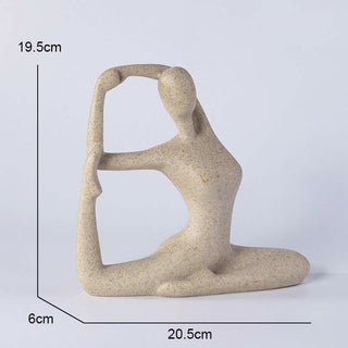 Buddha Gift Abstract Yoga Meditating Exercise Resin Spiritual Figurine Sculpture Desk Decoration