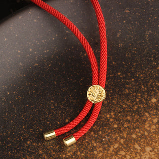 Buddha Gift Colorful Zircon Copper Wealth Luck Rotation Bracelet Necklace Pendant