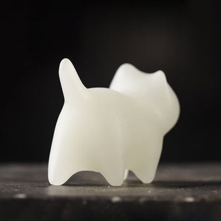 Buddha Gift 2Pcs Mini Cute Cat Glowstone Luminous Lucky Cat Energy Decoration