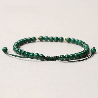 Buddha Gift Natural Malachite Protection Calmness String Bracelet