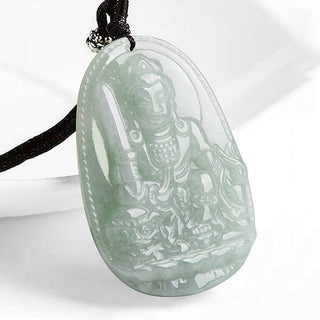 Buddha Gift Chinese Zodiac Natal Buddha Jade Wealth Prosperity Necklace Pendant