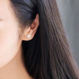 Buddha Gift 925 Sterling Silver Lotus Flower Balance Earrings