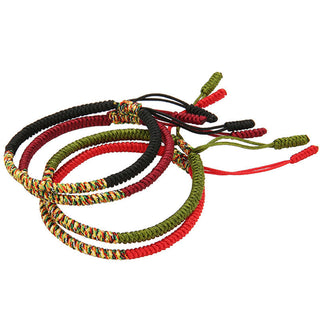 Buddha Gift Tibetan Handmade Multicolor King Kong Knot Luck Strength Braided Bracelet