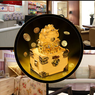 Buddha Gift Feng Shui Money Frog Statue Luck Wealth Decoration