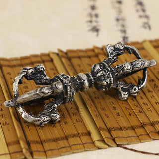 Buddha Gift Tibetan Meditation Bell and Vajra Dorje Copper Decoration Set