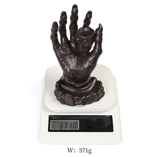 Buddha Gift Halloween Ghost Hand Skull Head Ceramic Peace Healing Incense Burner Decoration