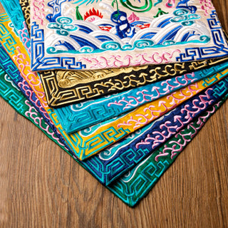 Buddha Gift Phoenix Dragon Kirin Embroidery Cup Mat Pad Tea Cup Coaster Kung Fu Tea Mat