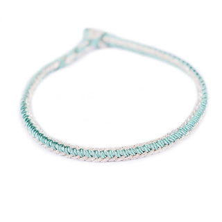 Buddha Gift Two-Color Rope Handcrafted Eight Thread Peace Knot Bracelet
