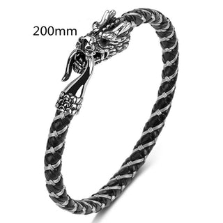 Buddha Gift Dragon Titanium Steel Protection Luck Bracelet