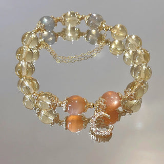 Buddha Gift Blessed Moon Citrine Abundant Energy Bracelet