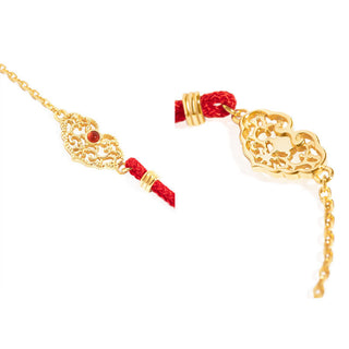 Buddha Gift Lock of Good Wishes Luck Strength Chain Bracelet