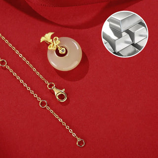 Buddha Gift 925 Sterling Silver Natural Hetian Jade Carnation Flower Prosperity Necklace Pendant