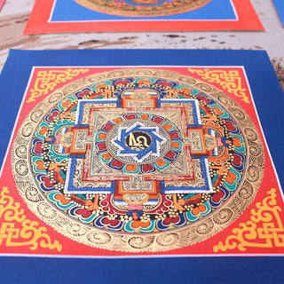 Buddha Gift Tibetan Handmade Thangka Painting Blessing Thangka Blind Box Random Color Pattern