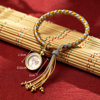 Buddha Gift Handmade Tibetan Five God Of Wealth Dragon Scale Rope Luck Braid Bracelet