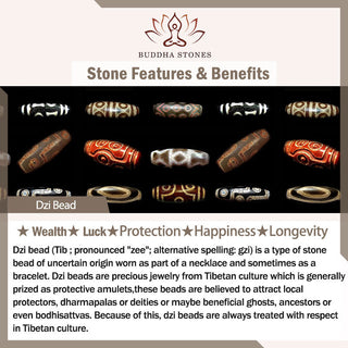 Buddha Gift 108 Mala Beads Bodhi Seed Dzi Bead Wisdom Bracelet