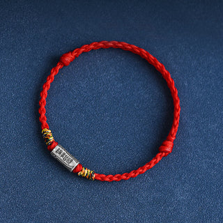 Buddha Gift Handcrafted 925 Sterling Silver Everything Goes Well Design Protection Strength Bracelet Anklet