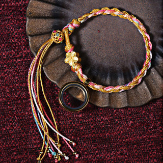 Buddha Gift Tibetan Handmade Luck Colorful String Single Double Wrap Braided Bracelet