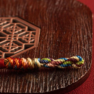 Buddha Gift "May you be healthy and happy" Lucky Multicolored Bracelet