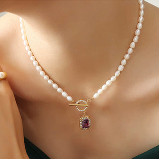 Buddha Gift Pearl Zircon Wealth Charm Necklace Pendant