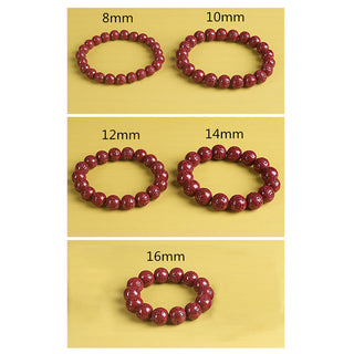 Buddha Gift Natural Double PiXiu Cinnabar Om Mani Padme Hum Wealth Luck Bead Bracelet