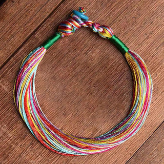 Buddha Gift Tibetan Handmade Five Colorful Thread Dragon Boat Festival Protection Adult Child String Bracelet