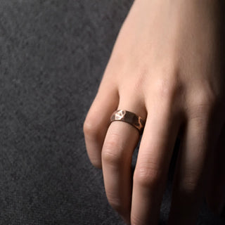 Buddha Gift Tibetan Simple Design Copper Wealth Ring