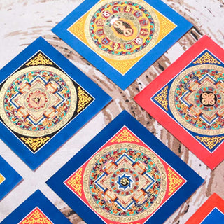 Buddha Gift Tibetan Handmade Thangka Painting Blessing Thangka Blind Box Random Color Pattern