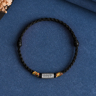 Buddha Gift Handcrafted 925 Sterling Silver Everything Goes Well Design Protection Strength Bracelet Anklet