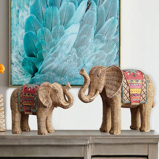 Buddha Gift Elephant Resin Wisdom Wealth Home Decoration