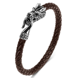 Buddha Gift Dragon Titanium Steel Protection Luck Bracelet