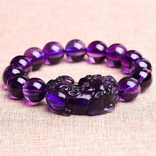 Buddha Gift Feng Shui Amethyst Fortune Wealth Bracelet