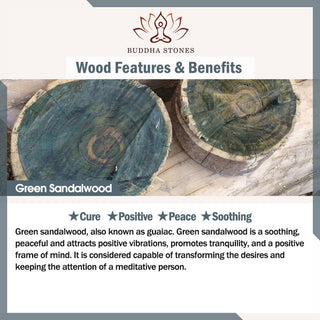 Buddha Gift Tibet Green Sandalwood Rosewood Om Mani Padme Hum Lotus Positive Soothing Necklace Pendant