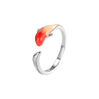 Buddha Gift Koi Fish Copper Balance Luck Adjustable Ring