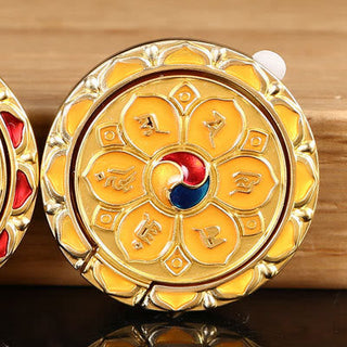 Buddha Gift Tibetan Om Mani Padme Hum Peace Phone Ring Bracket Universal Phone Holder Decorations